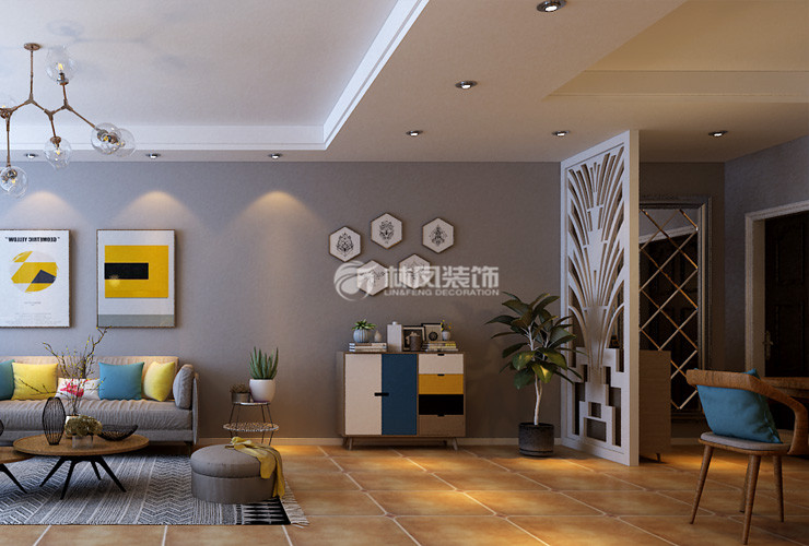 雅居樂花園146㎡玄關(guān)設(shè)計(jì)裝修效果圖