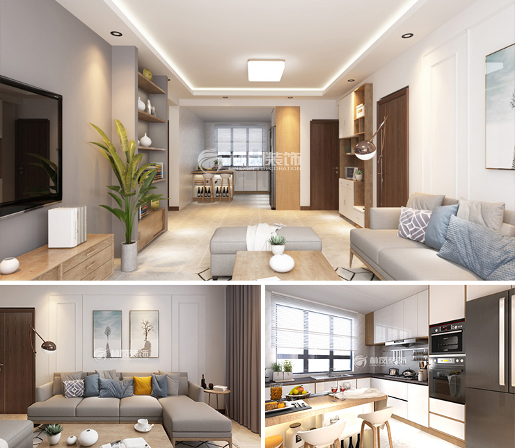 萬(wàn)科翡翠四季110平現(xiàn)代簡(jiǎn)約風(fēng)格裝修效果圖