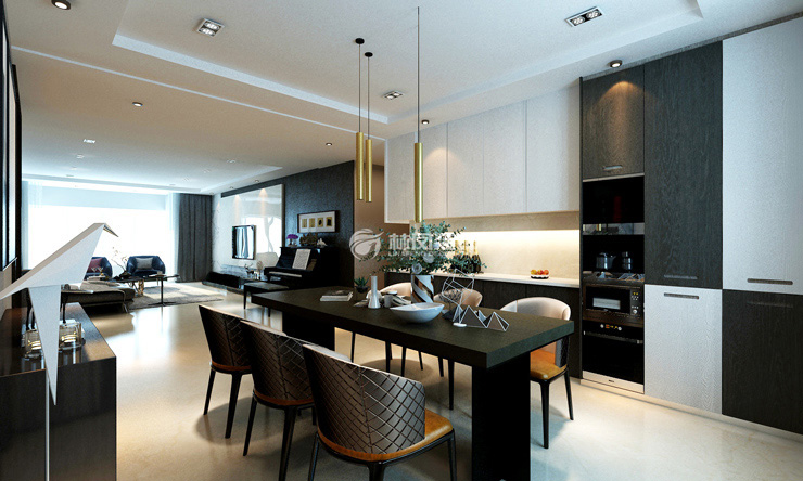 現(xiàn)代輕奢風(fēng)格LDK設(shè)計裝修效果圖