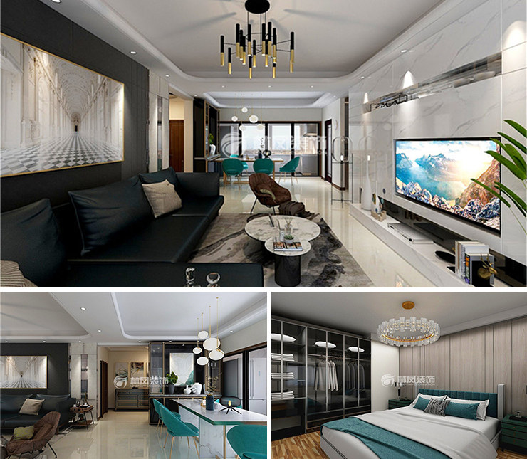 萬科翡翠臻園125平現(xiàn)代簡約風(fēng)格裝修效果圖