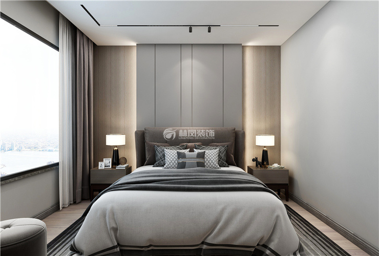 北歐風格臥室床頭柜設(shè)計裝修效果圖