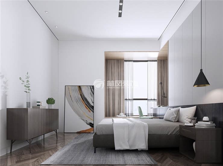 現(xiàn)代風格臥室木地板選擇裝修效果圖