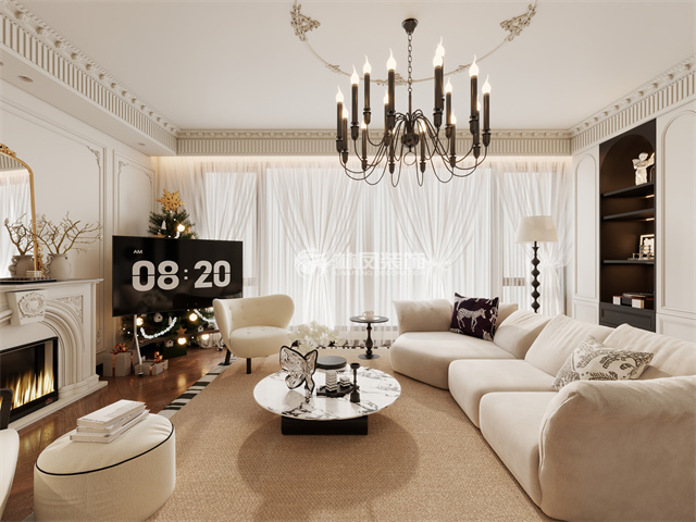 匯置尚島-85平米-法式風(fēng)格-客廳.jpg